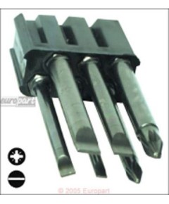 Bithalter m 6 Bits, Minifix210 zu Minifix 210 - L?ngsschlitz und Kreuzschlitz Poz
