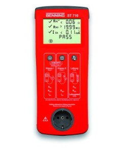 appliance tester BENNING ST710 DIN VDE 0701-0702 protective conductor 200 mA DC