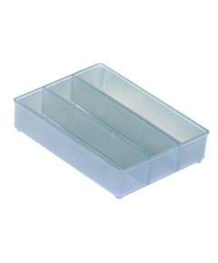Assortment case insert H 24mm W 79mm A4/2-3 compartments 3 suitable for G1-G4 D 109mm
