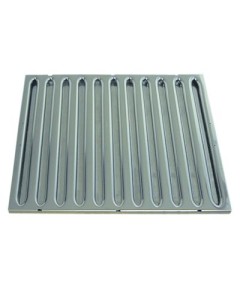Baffle filter SS H 400mm W 500mm type B for range hoods thickness 20mm