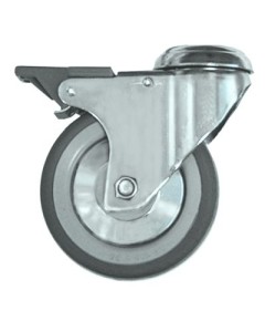 Swivel castor with swivel brake ? 100mm bolt hole Rational 2005.0402S