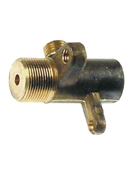 Adapter with fixed external nozzle