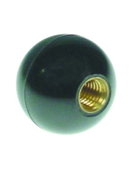 Ball handle thread M8 ? 25mm black with metal bush