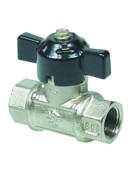Ball valve connection 1/4  IT - 1/4  IT DN10 total length 45mm