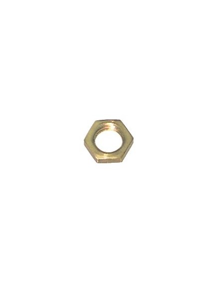 Nut thread M8x1 brass H 3mm WS 11 Qty 1pcs