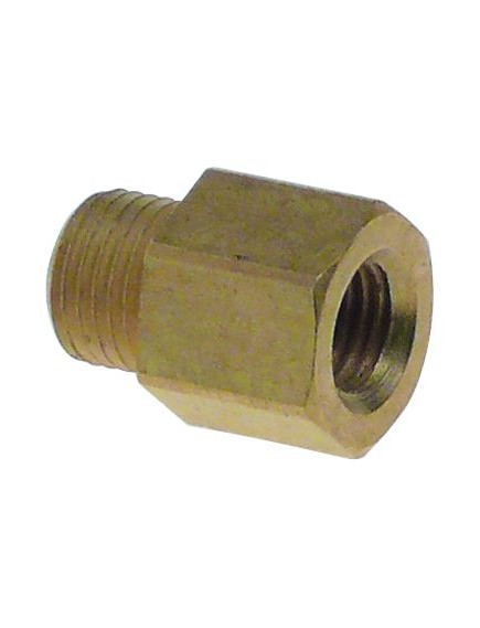 adapter thread M8x1 / M10x1 brass