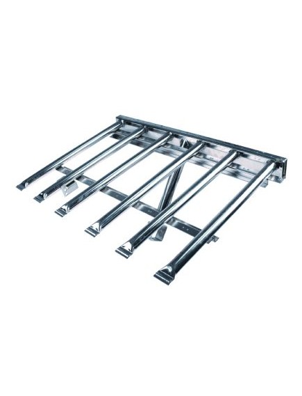 Bar burner 6 row L 445mm W 620mm tilting bratt pan