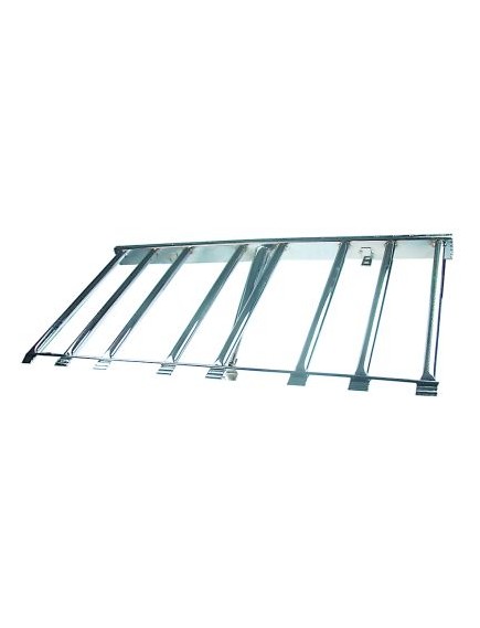 Bar burner 8 row L 520mm W 1010mm H 60mm tilting bratt pan