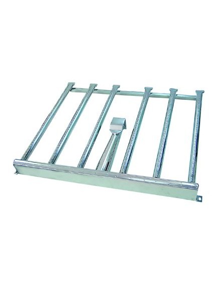 Bar burner 6 row L 630mm W 550mm tilting bratt pan