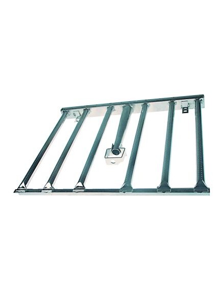 Bar burner 6 row L 510mm W 620mm H 50mm tilting bratt pan