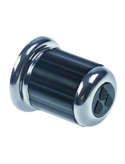 knob steam ? 53mm shaft ? 8,5mm black/chrome