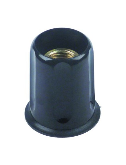 knob ? 41mm L 50mm thread Tr18x2 black with rosette