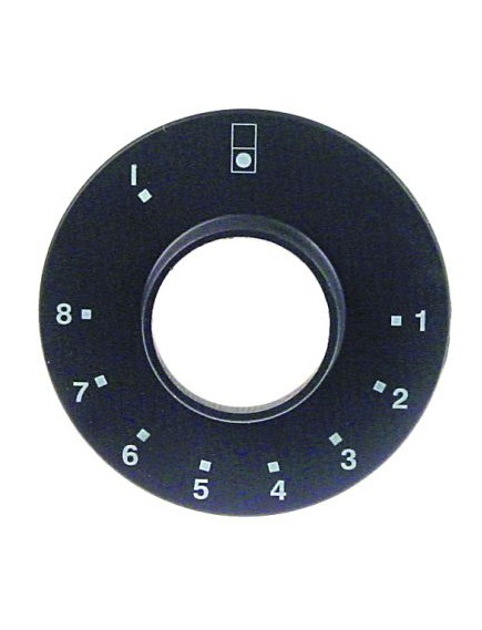 bezel thermostat 1-8 for front hob