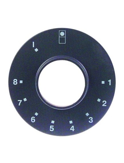 bezel thermostat 1-8 for rear hob