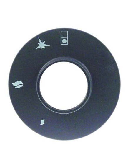 bezel gas tap with ignition flame for front hob