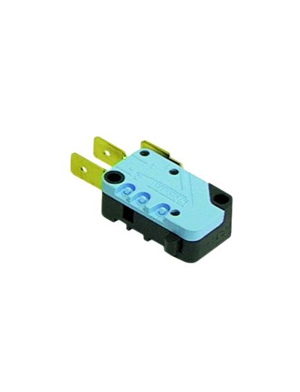 microswitch with plunger  250V 16A 1CO connection male faston 6.3mm L 28mm