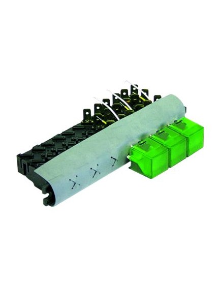 Switch combination square green 240V 16A Rational 3016.1405P