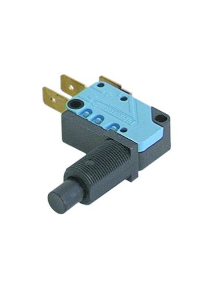 microswitch with plunger  250V 16A 1CO thread M12x0.75 connection male faston 6.3mm