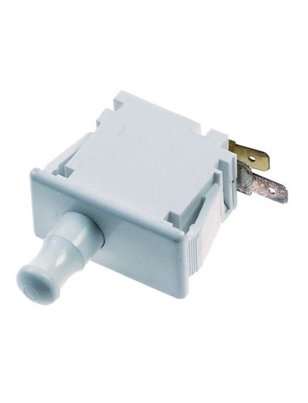 Microswitch with push button 250V 4A 1NO connection male faston 6.3mm