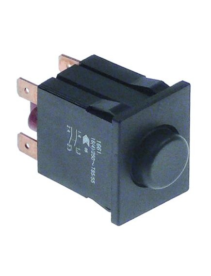 Push switch mounting measurements 30x22mm round Rational 3016.1430