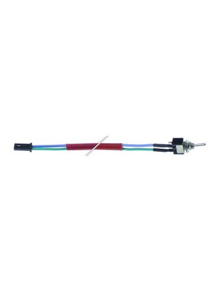 toggle switch thread M6x0.75 1CO 250V 3A ON-OFF plug cable material silicone plug type coded