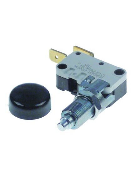 microswitch with push button with push button 250V 12A 1NO thread M10x0.75