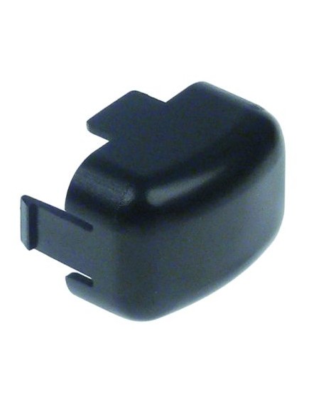 push button external size 28x40mm black