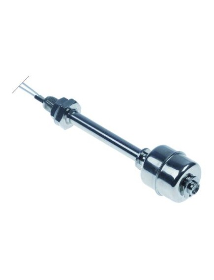 float switch thread 1/8  1NC ? 28mm L 100mm mounting ? 1/8 mm 230V 0,5A plug-in connection