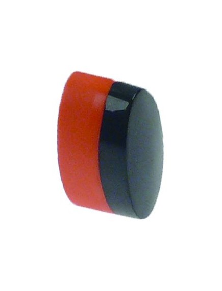 push button external size 11x21mm black/orange