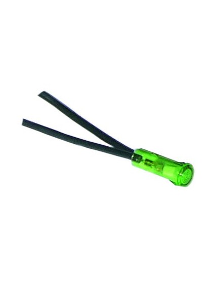 indicator light ? 6mm 230V green cable length 400mm temp.-resist. 106°C