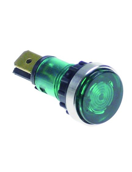 indicator light ? 12 mm 250 V green connection male faston 6.3mm