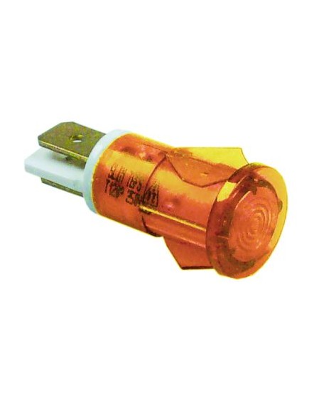 indicator light ? 12 mm 230 V yellow connection male faston 6.3mm temp.-resist. 120 °C