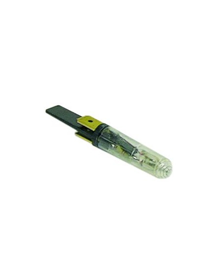 indicator lamp 24V clear connection male faston 6.3mm