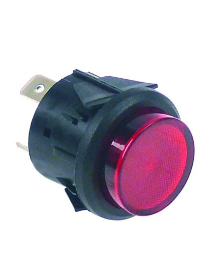 indicator light ? 25mm 230V red connection male faston 6.3mm