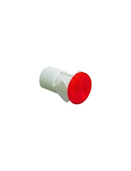 light bulb housing mounting measurements ?12mm red round Qty 1 pcs