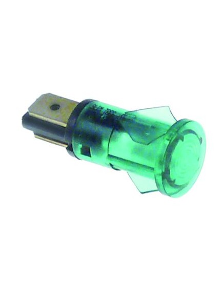 indicator light ? 12mm green 400V connection male faston 6.3mm temp.-resist. 120°C