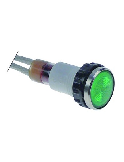 indicator light ? 12mm 230V green cable length 300mm