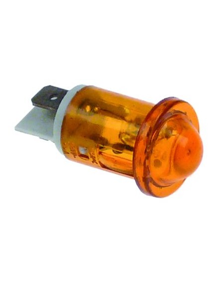 indicator light ? 16mm 220V yellow connection male faston 6.3mm temp.-resist. 150°C