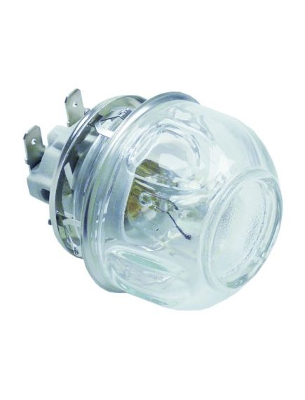 Backofenlampe Einbau ? 47,8mm 230V 15W Fassung E14 Temp.Best. 300°C Anschluss Flachstecker 6,3mm