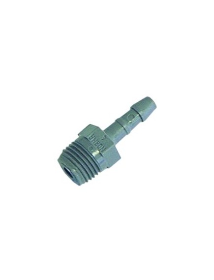 hose connector plastic straight thread 1/8  hose ? 6mm Qty 1 pcs