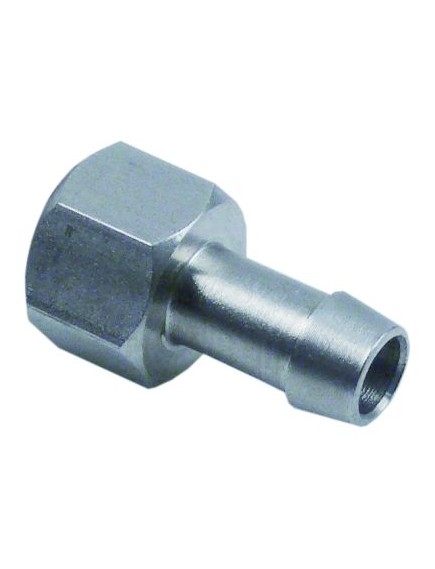 Hose connector straight hose ? 10mm thread 3/8~ SS Rational 44.00.592P