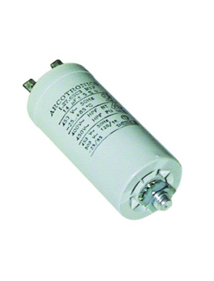 operating capacitor capacity 10µF 400V  tolerance 5% ambient temperature max. -25 to +85°C