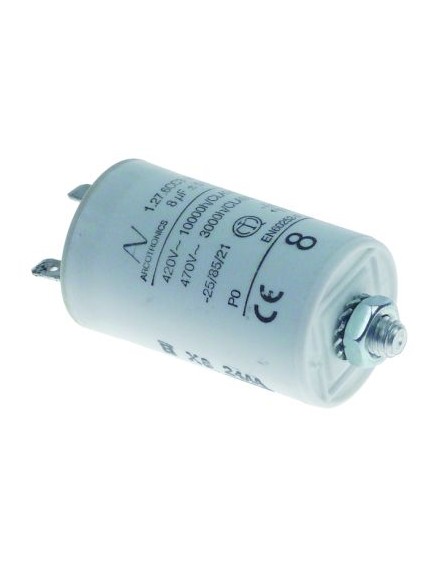 Betriebskondensator Kapazit?t 8µF 420V Becherkondensator Toleranz 5% 50/60Hz