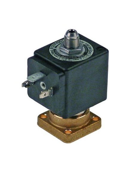 solenoid valve 3-ways 230VAC body outer cone DN 1,3mm slide-on receptacle DIN -20° up to 140°C