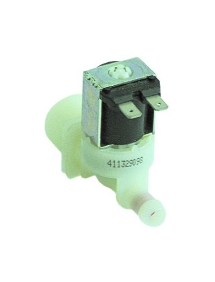 solenoid valve single straight 230VAC inlet 3/4  outlet 11,5mm output 2,5l/min plastic