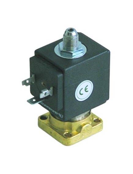 solenoid valve 3-ways 24VAC DN 2,5mm slide-on receptacle DIN -10 up to 140°C ODE