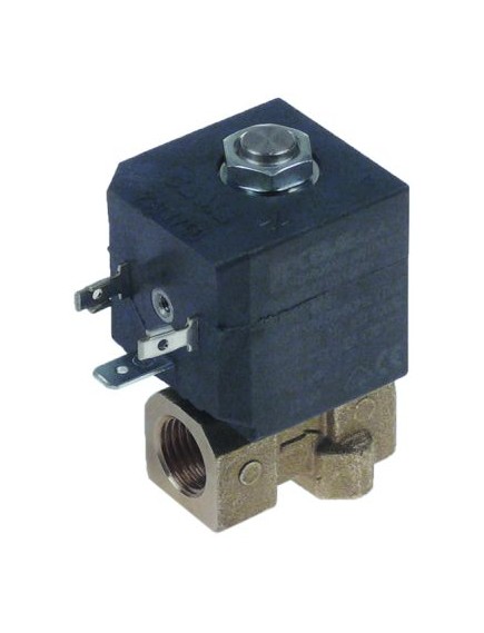 solenoid valve 2-ways 230VAC inlet 1/4  outlet 1/4  L 35mm CEME type series 66