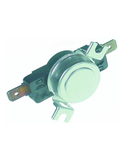Anlegethermostat LA 40mm Abschalttemp. 80°C 1NC 1-polig 16A Anschluss F6,3 2-Lochbefestigung