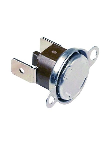 Bi-metal safety thermostat switch-off temp. 125°C 1NC 16A hole distance 23,5mm 2 hole fixing Bi-metal safety thermostat switch-off temp. 125°C 1NC 16A hole distance 23,5mm 2 hole fixing