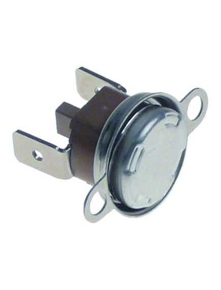 Bi-metal safety thermostat switch-off temp. 105°C 1NC 16A hole distance 23,8mm 2 hole fixing